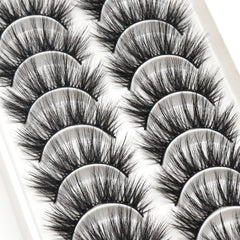 Veleasha cils faux sur l'œil, effet regard ouvert et élégant.