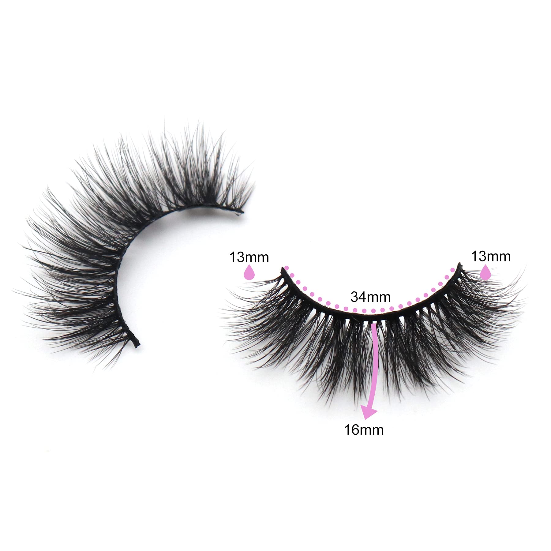 Veleasha coffret 10 paires cils, rangement pratique et prêt à l'emploi.