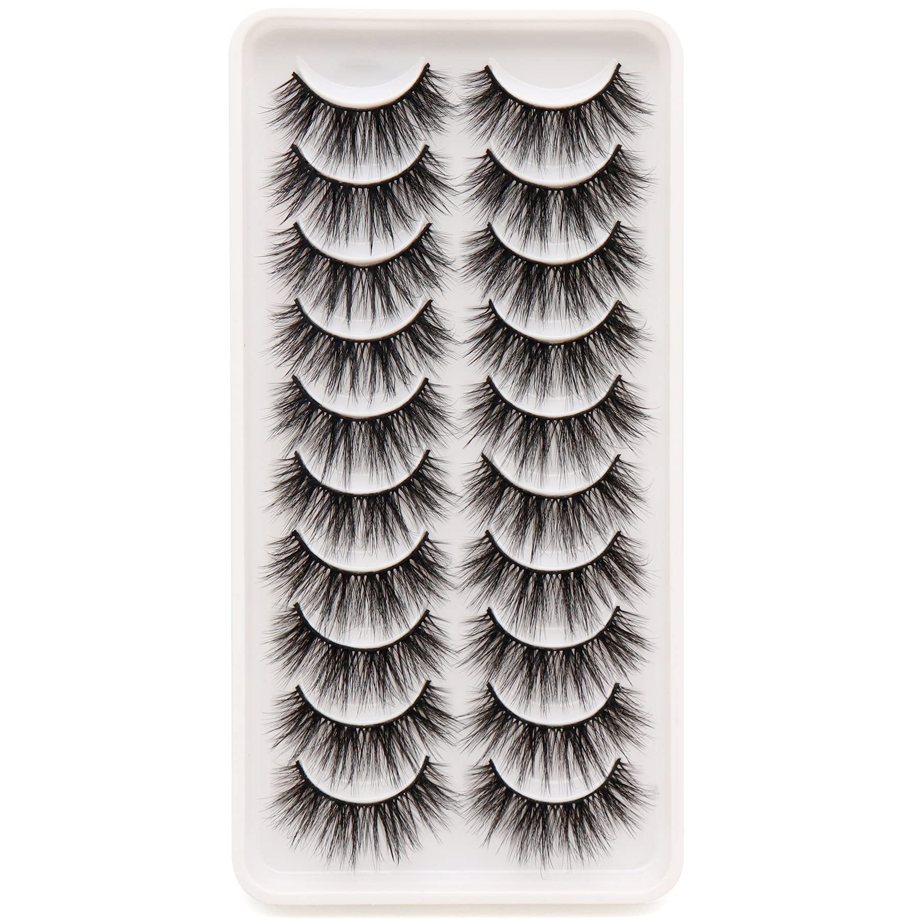 Veleasha ensemble cils 10 paires pour looks variés.