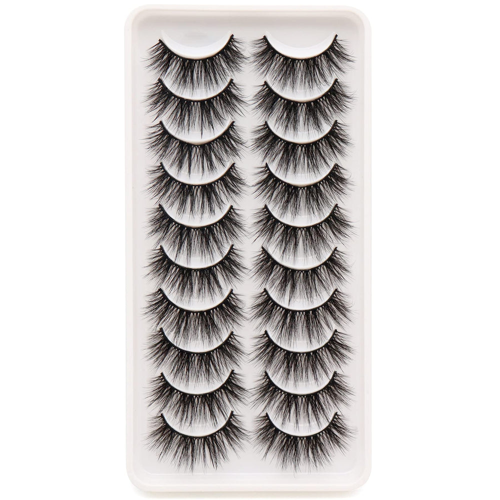 Veleasha ensemble cils 10 paires pour looks variés.