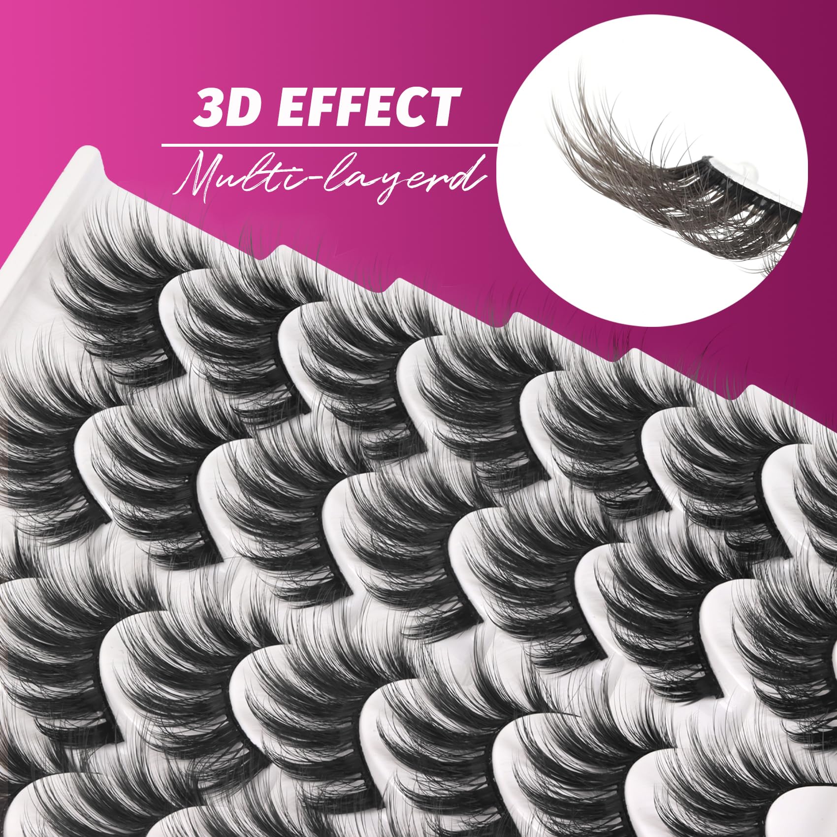 Paquet Veleasha 14 cils pour un volume luxueux durable.