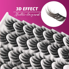 Paquet Veleasha 14 cils pour un volume luxueux durable.