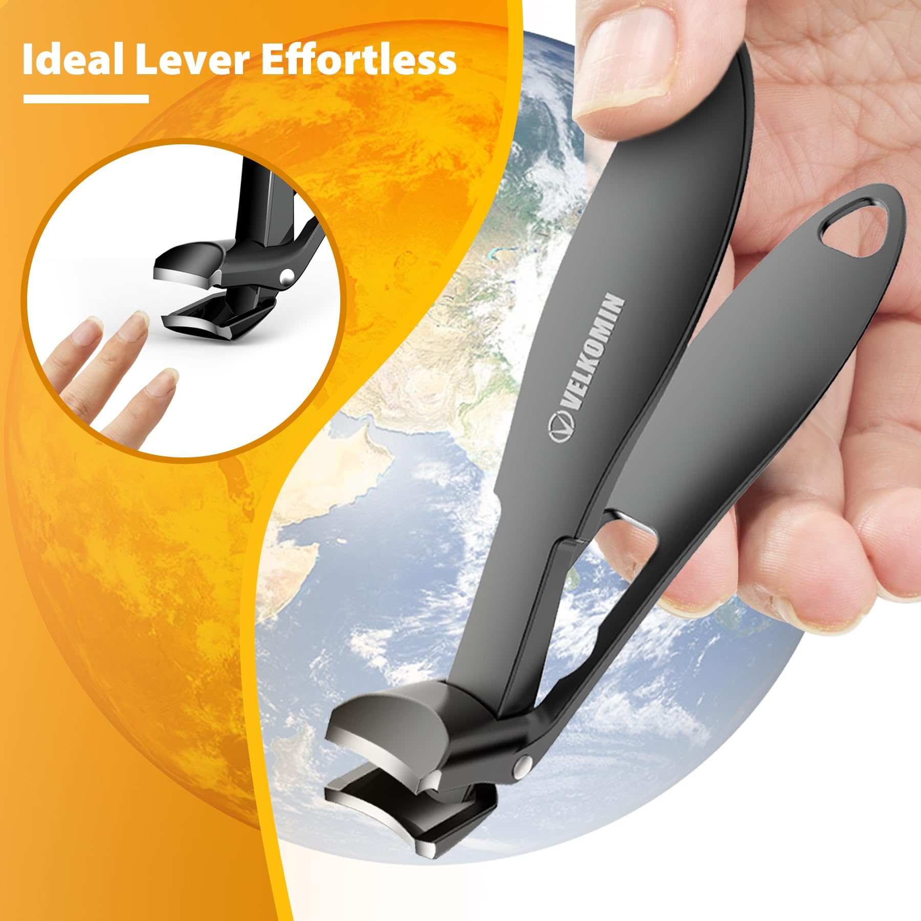 Velkomin coupe-ongles acier inox 440C, durabilité et coupe nette