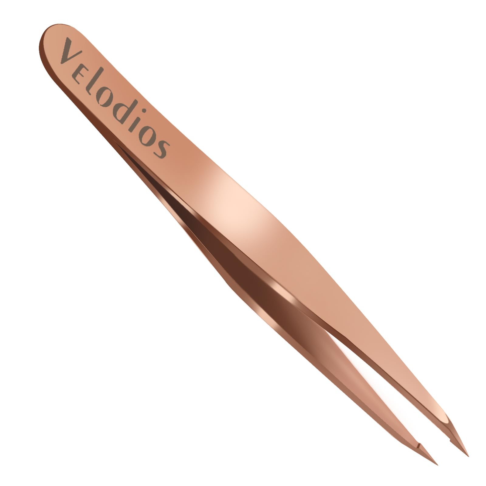 Velodios pince-pointue visage rose doré, précision pour poils fins.