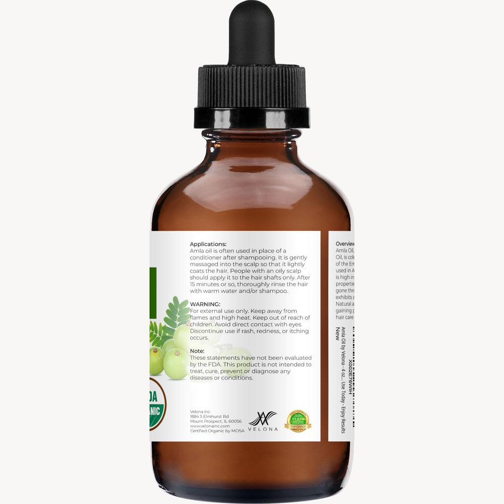 Huile Velona Amla pour le soin de la peau et l'hydratation quotidienne.