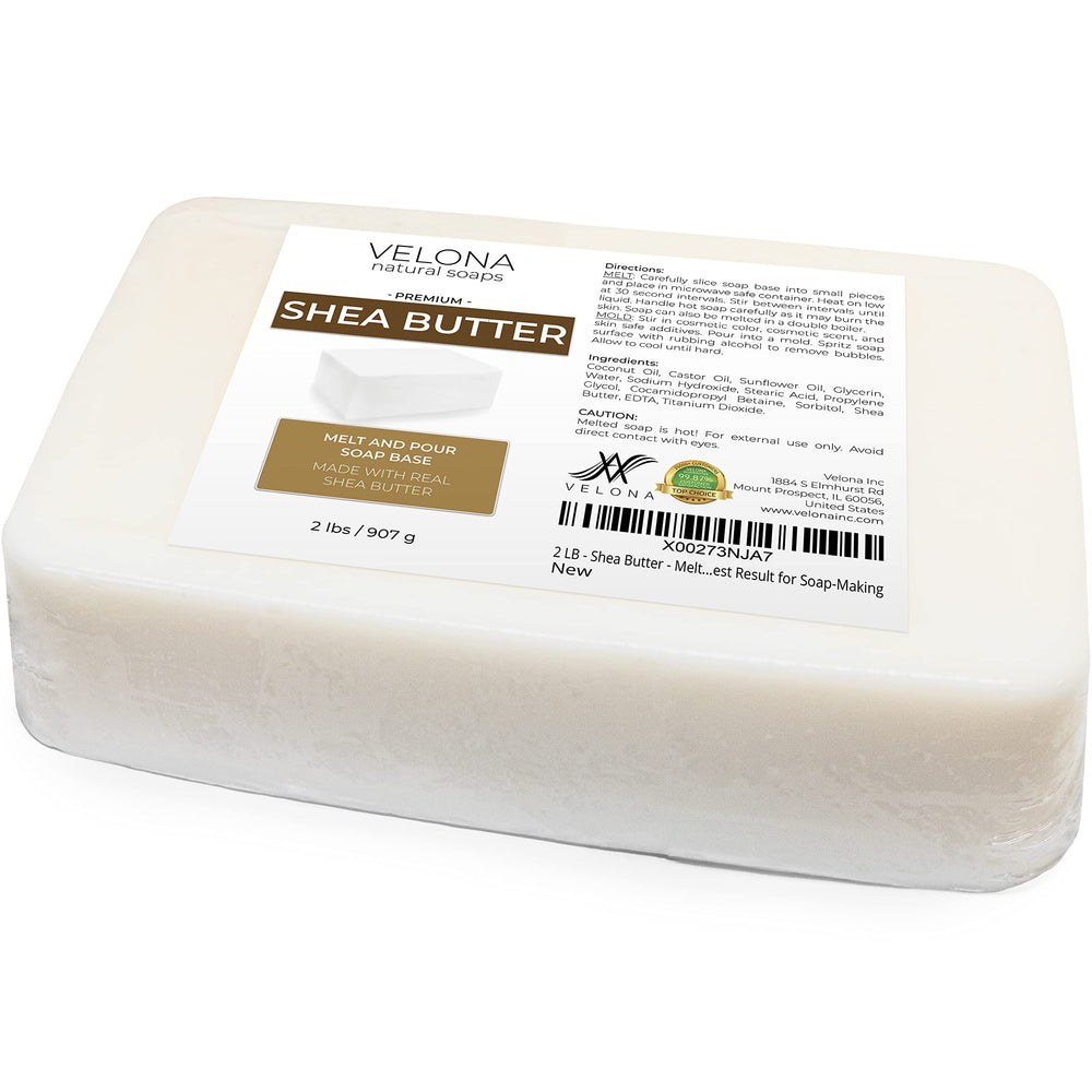 Velona base savon melt-pour karité : cadeau fait main et naturel prêt à offrir.