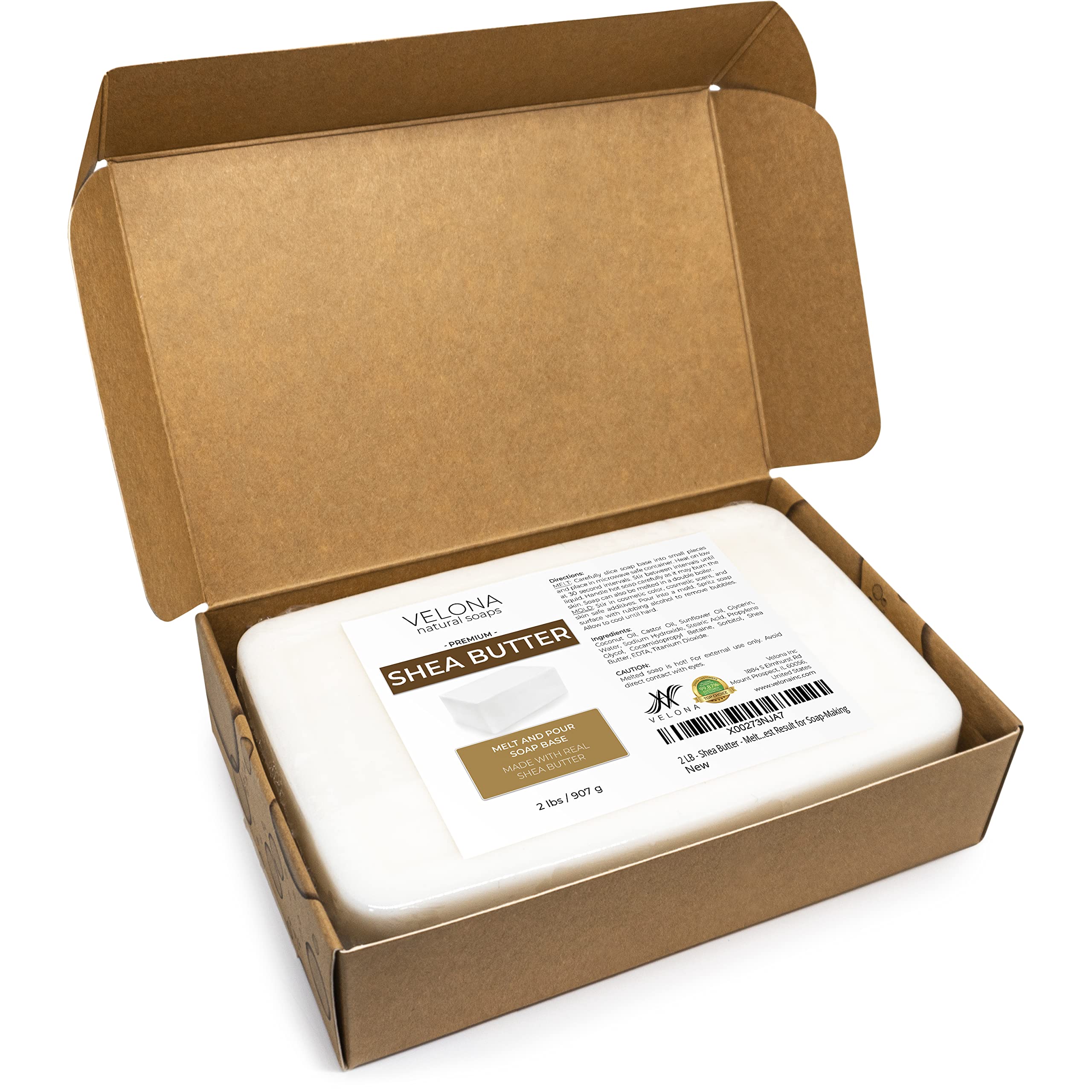 Velona base savon melt-pour karité : base hydratante pour savon maison de qualité.