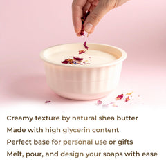 Velona base savon melt-pour karité : mousse riche prête à être personnalisée.