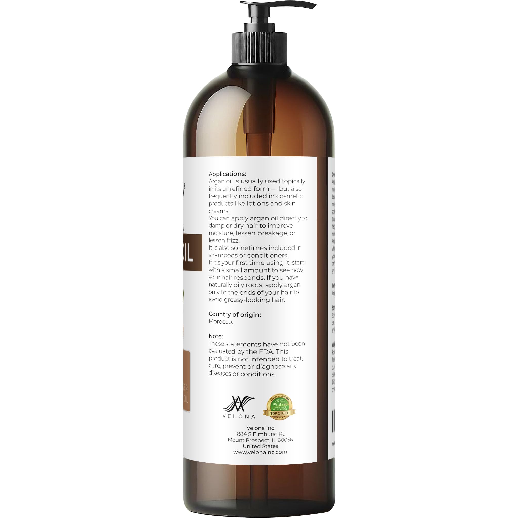 Velona Huile d’Argan – hydratation légère pour visage et corps.