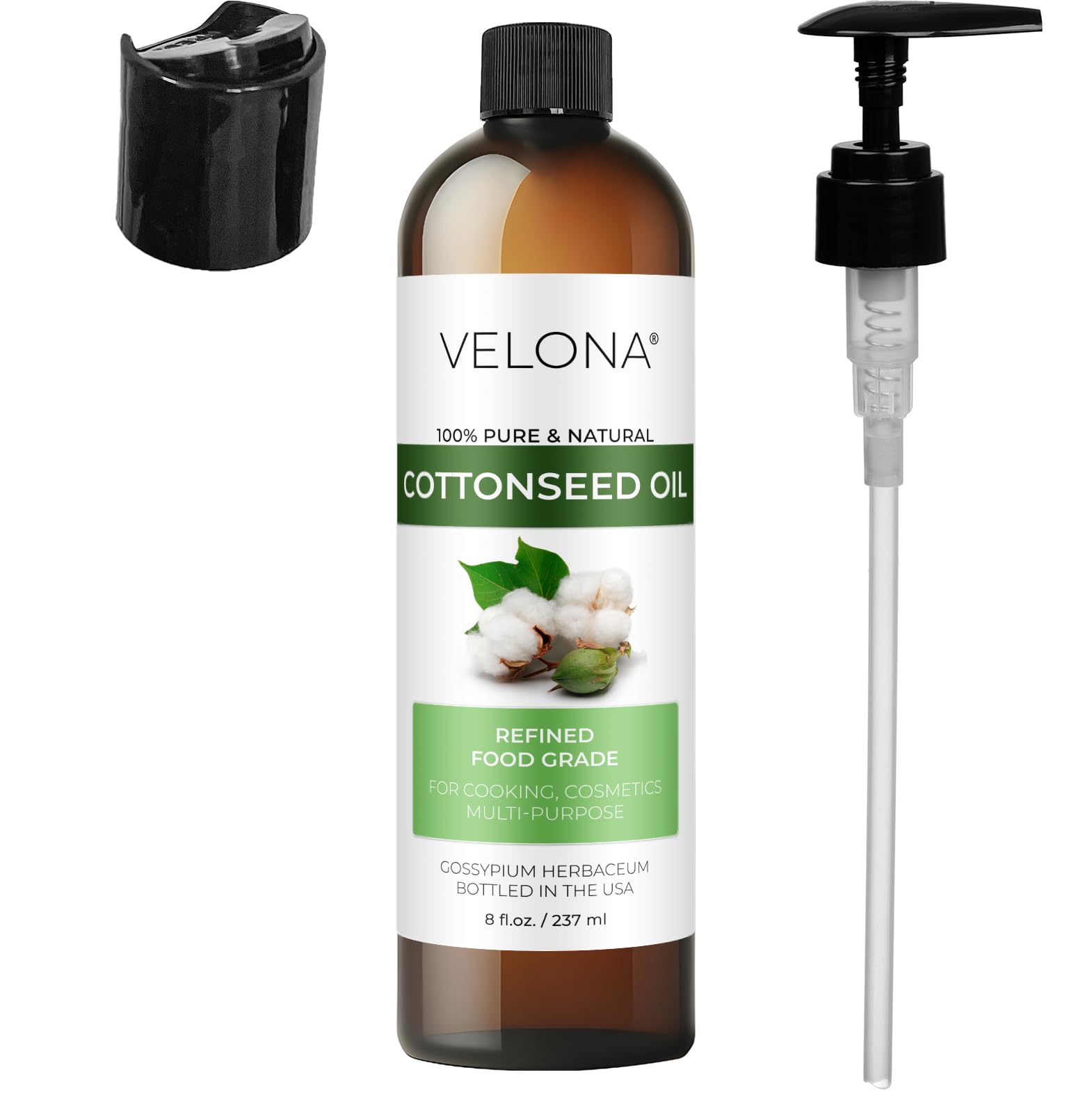 Velona Huile de coton, produit pur sans additifs ni alcool