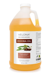 Velona huile jojoba – bouteille 1 gal pour hydratation durable visage et corps