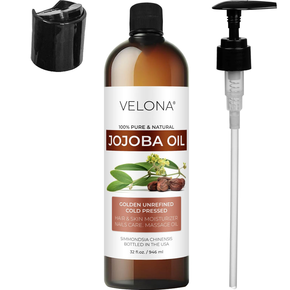 Velona huile jojoba – emballage fabriqué aux Etats-Unis, qualité locale.