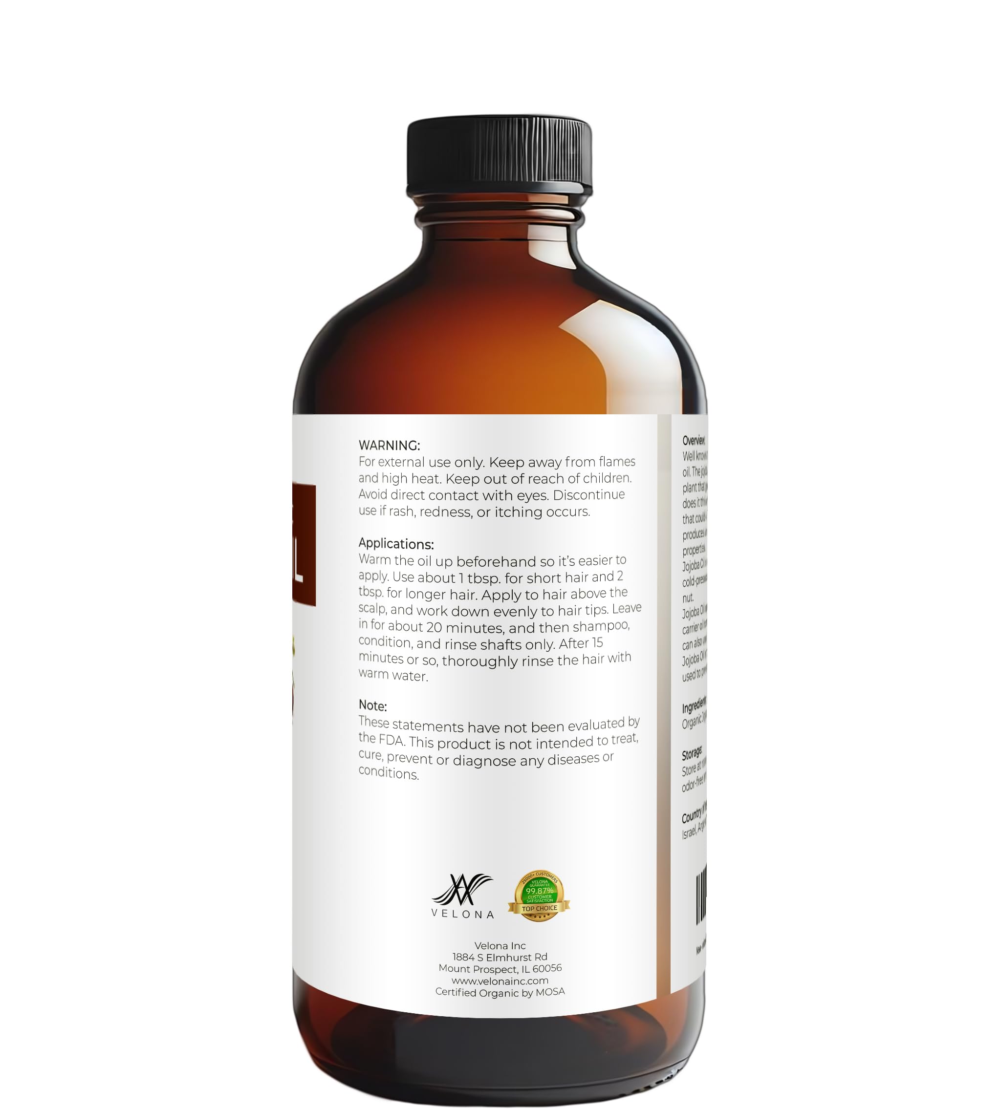 Velona huile jojoba visage, démaquillage doux et rafraîchissant.