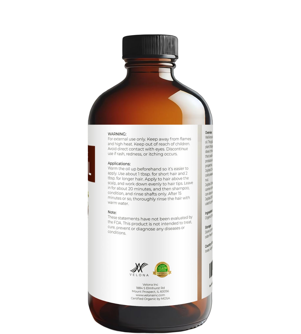 Velona huile jojoba visage, démaquillage doux et rafraîchissant.