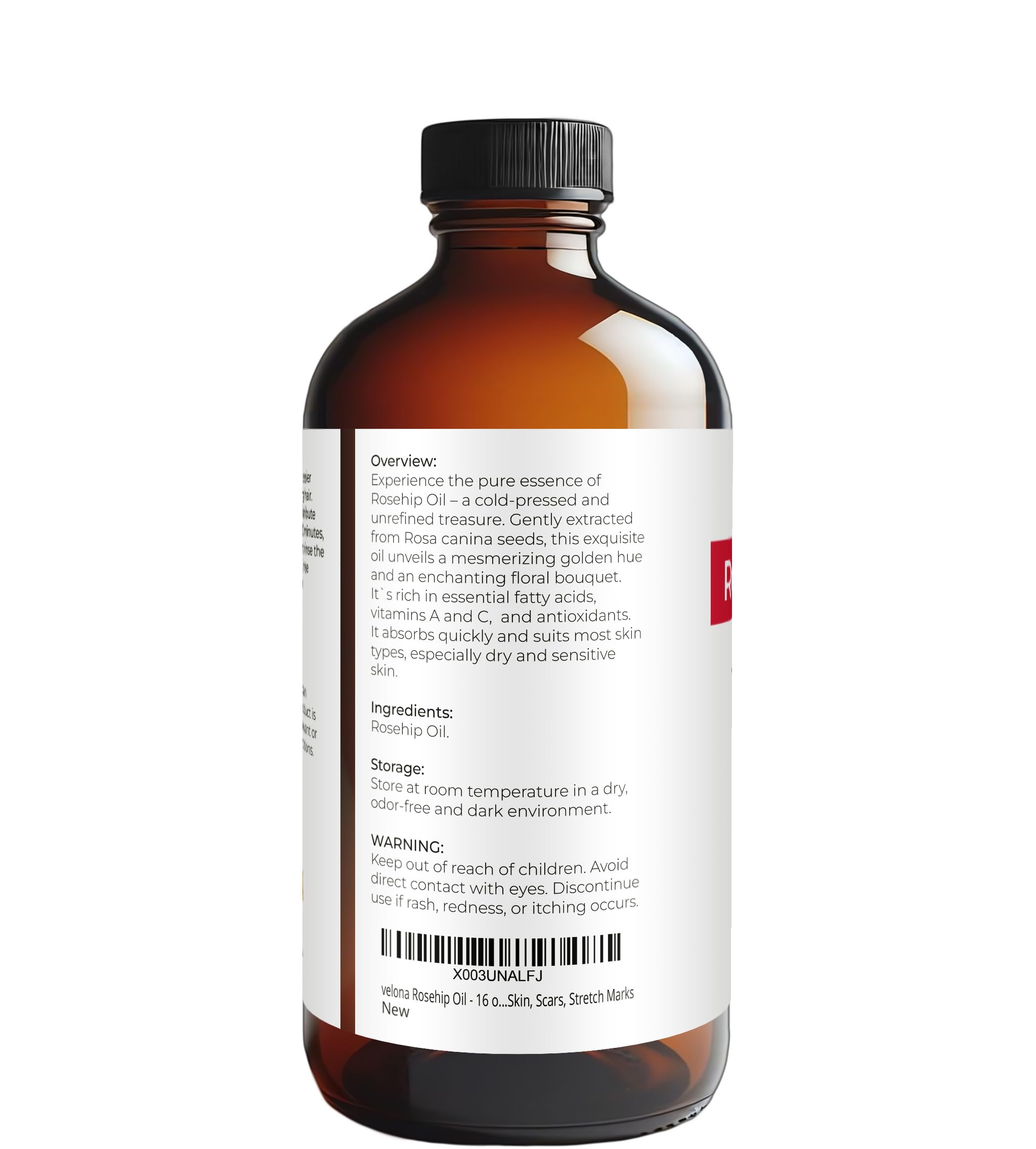 Application visage Velona huile de rosehip, teint doux et lumineux.