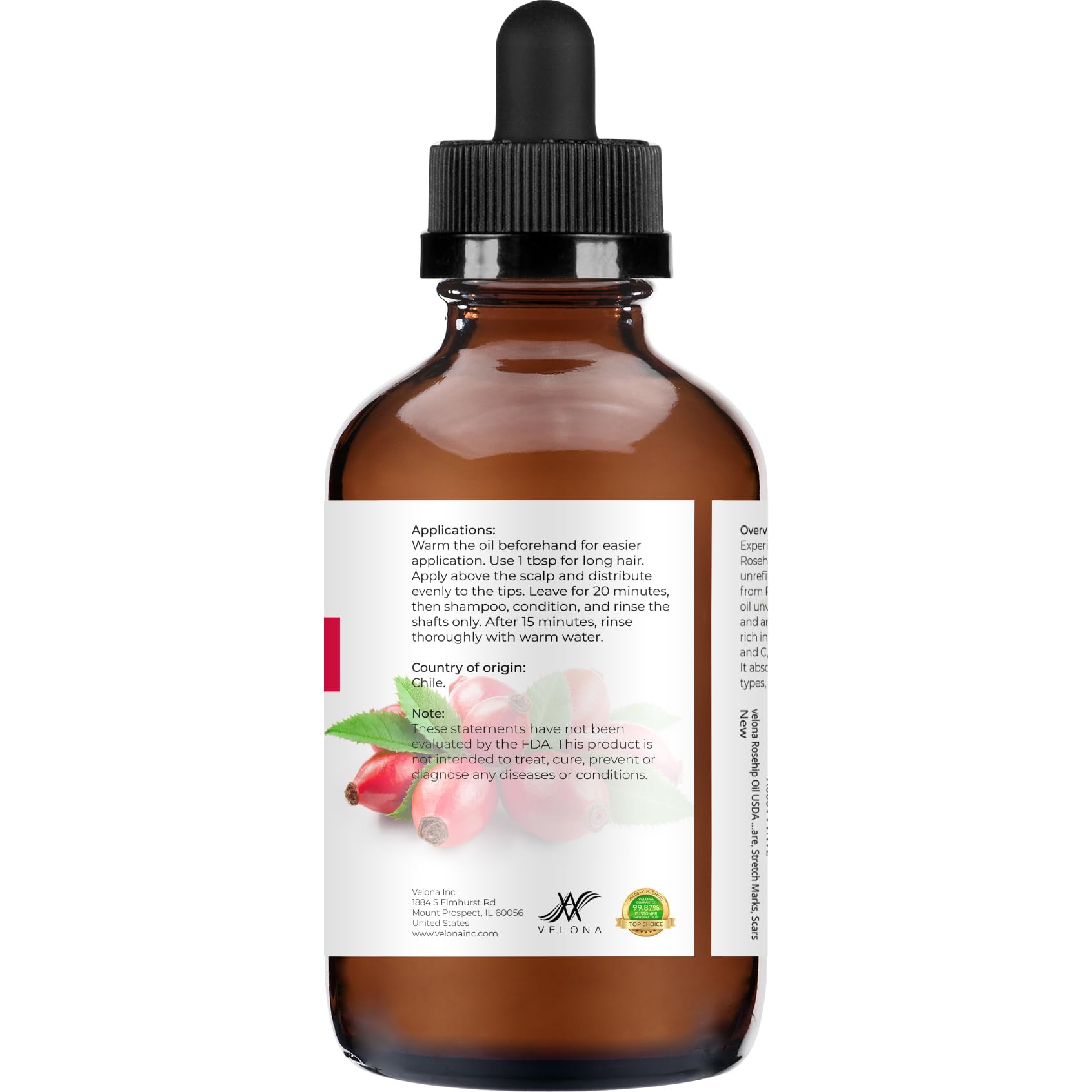 Velona Rosehip Oil – soin cheveux nourrissant et démêlant