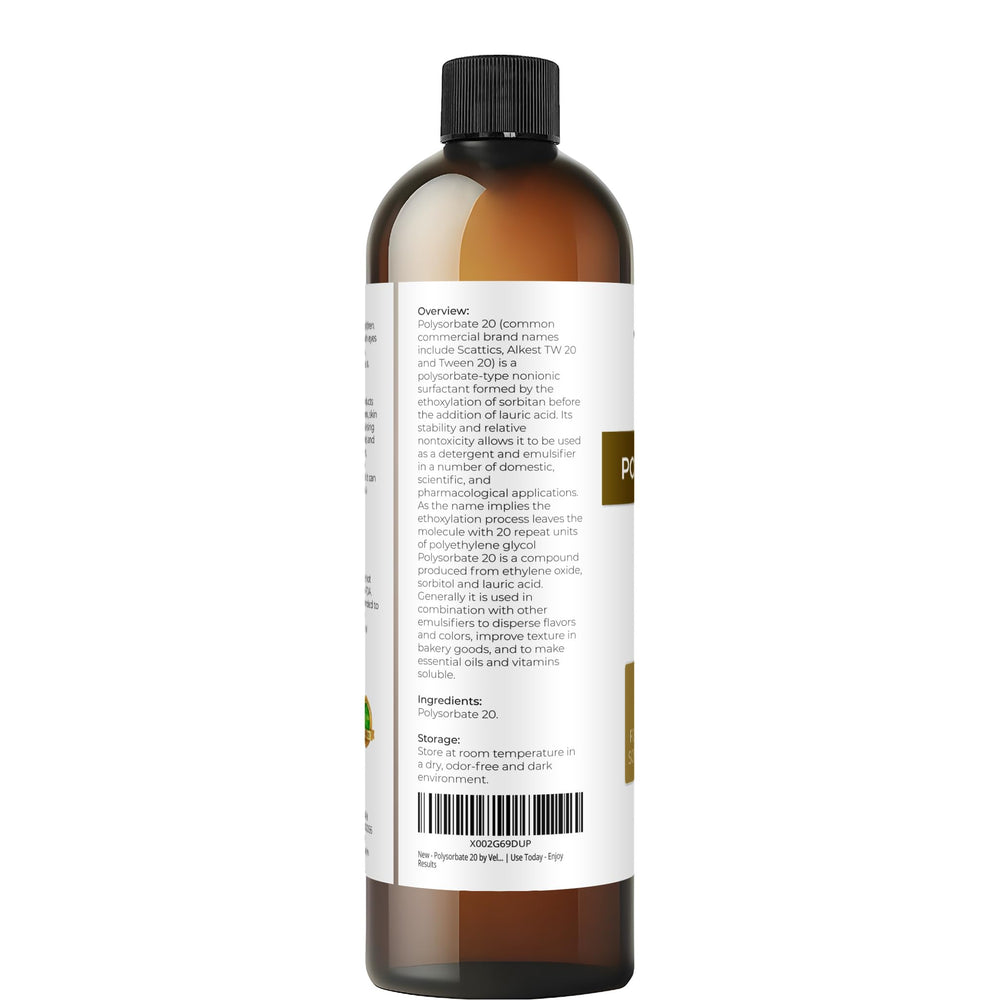 Velona Polysorbate 20 améliore texture des lotions et sprays.