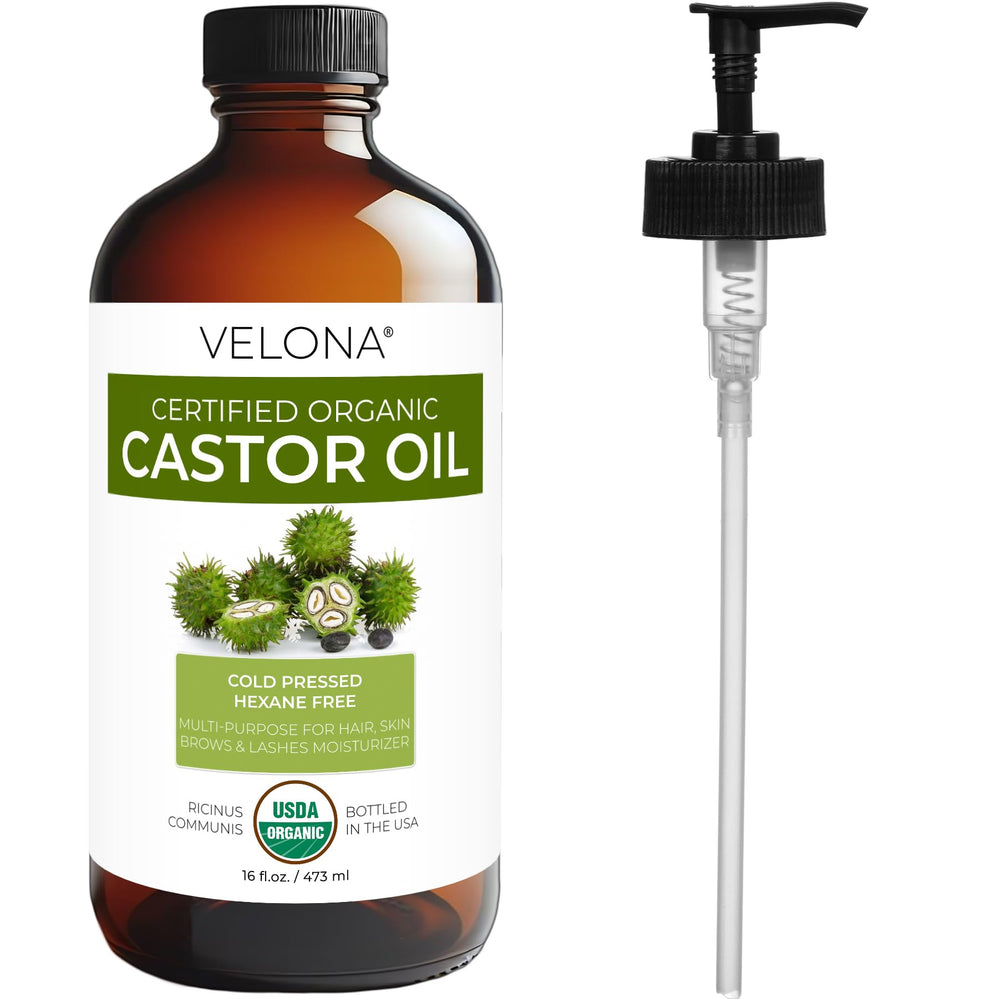 Velona huile de ricin pour routines beauté maison, hydratation polyvalente