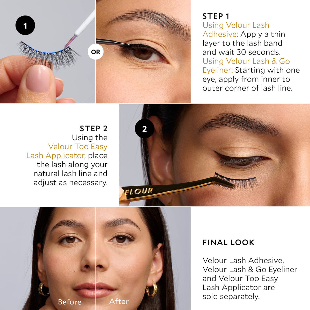 Velour Effortless Lashes, pose simple avec colle Velour.