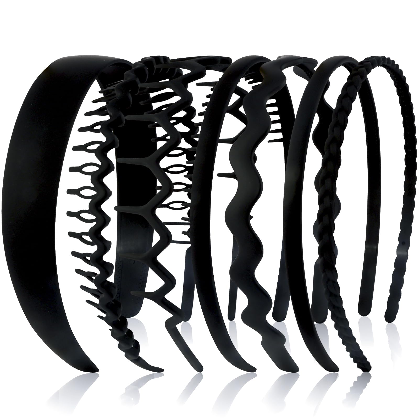 VELSCRUN bandeau-cheveux ensemble-7-modeles, confort et style pour cheveux ondulés.