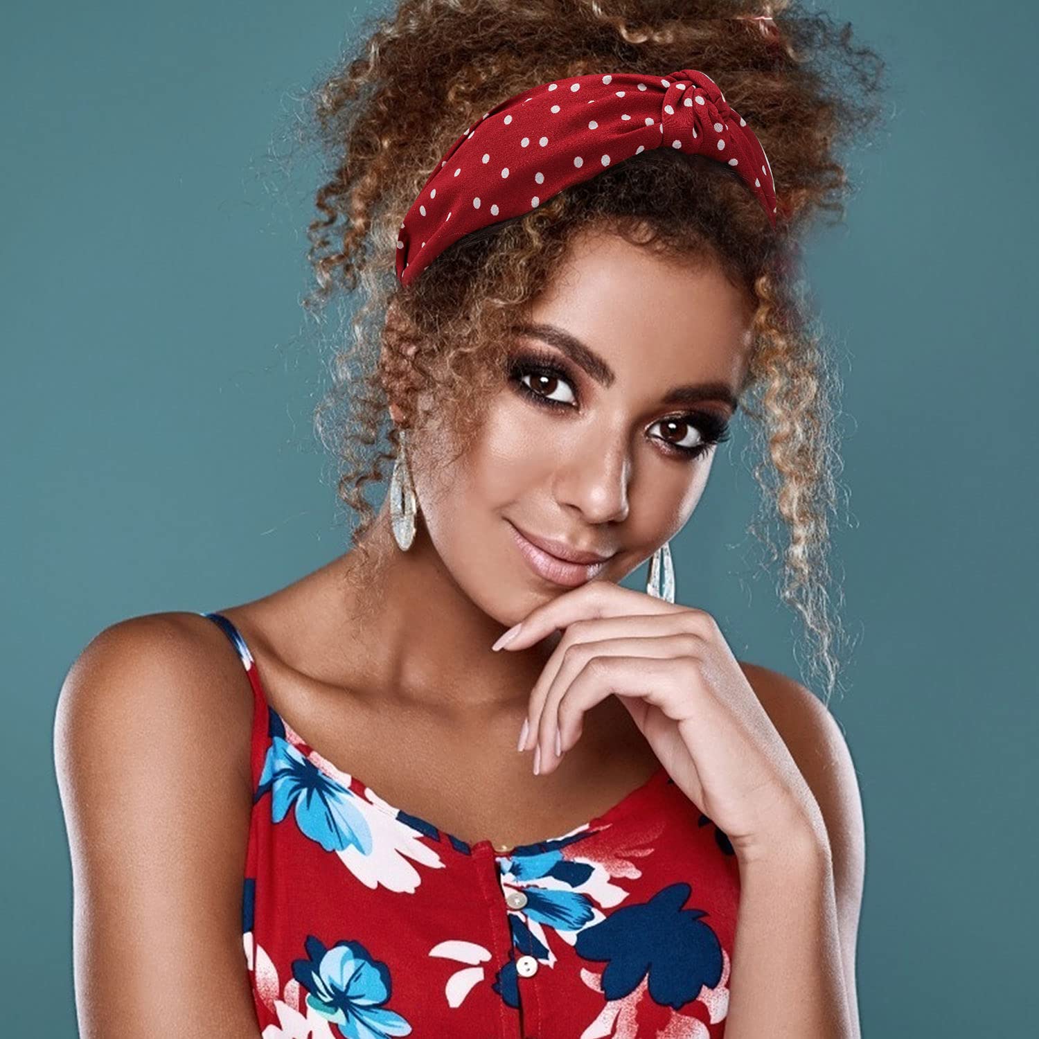 VelScrun bandeau cheveux couleur unie, polyvalent pour chaque tenue.