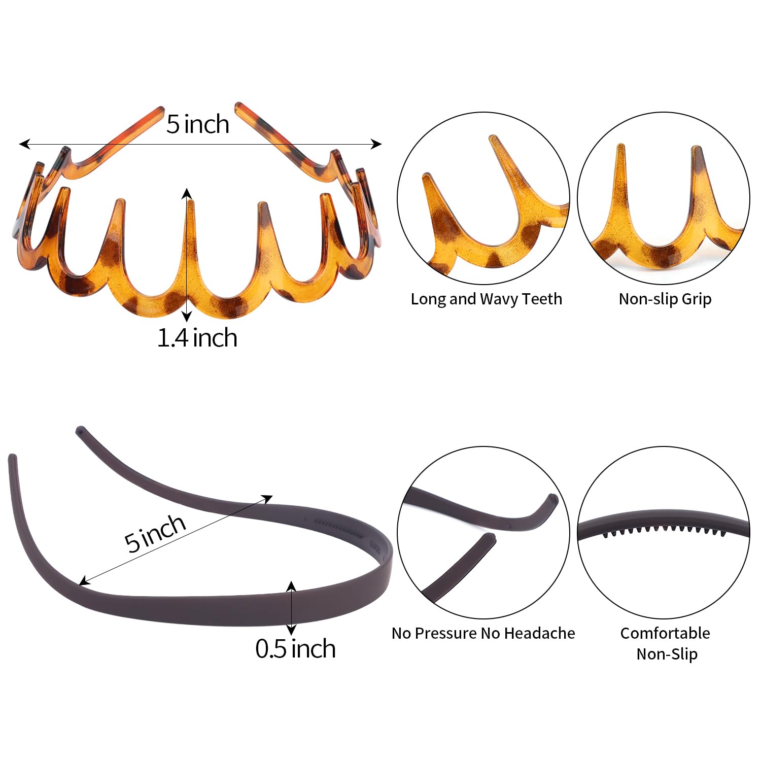 Bandeau VELSCRUN pour lunettes marron facilite le quotidien.