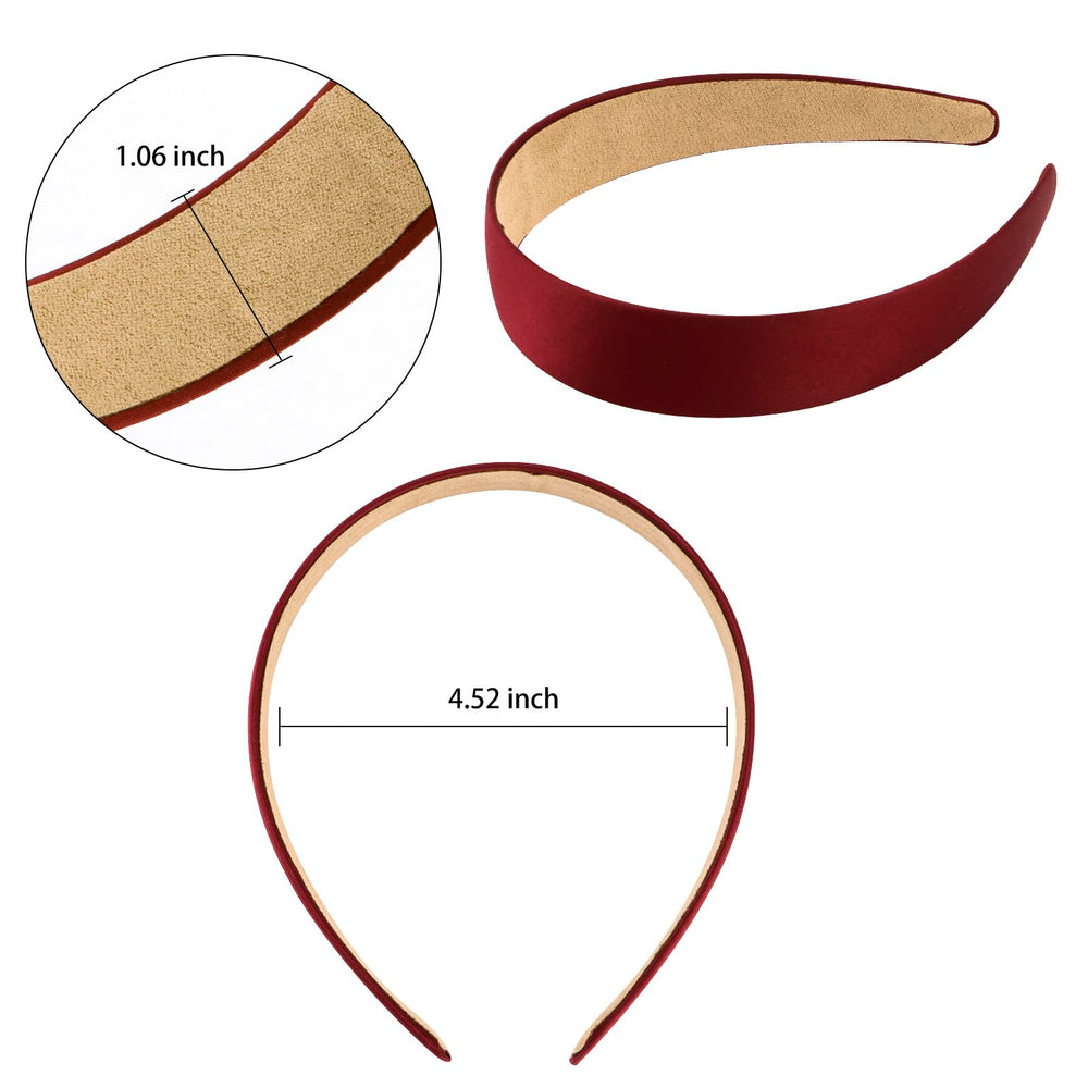 VELSCRUN bandeau satin rouge, apporte touche chic sans effort.