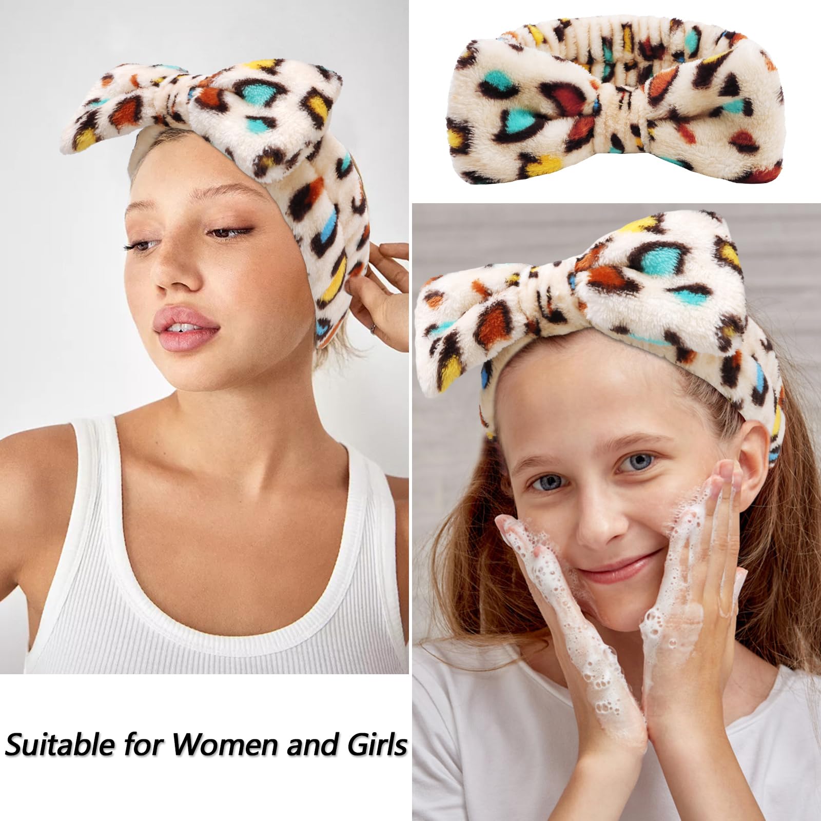 Bandeau spa VELSCRUN pour le maquillage, visage dégagé et prêt.