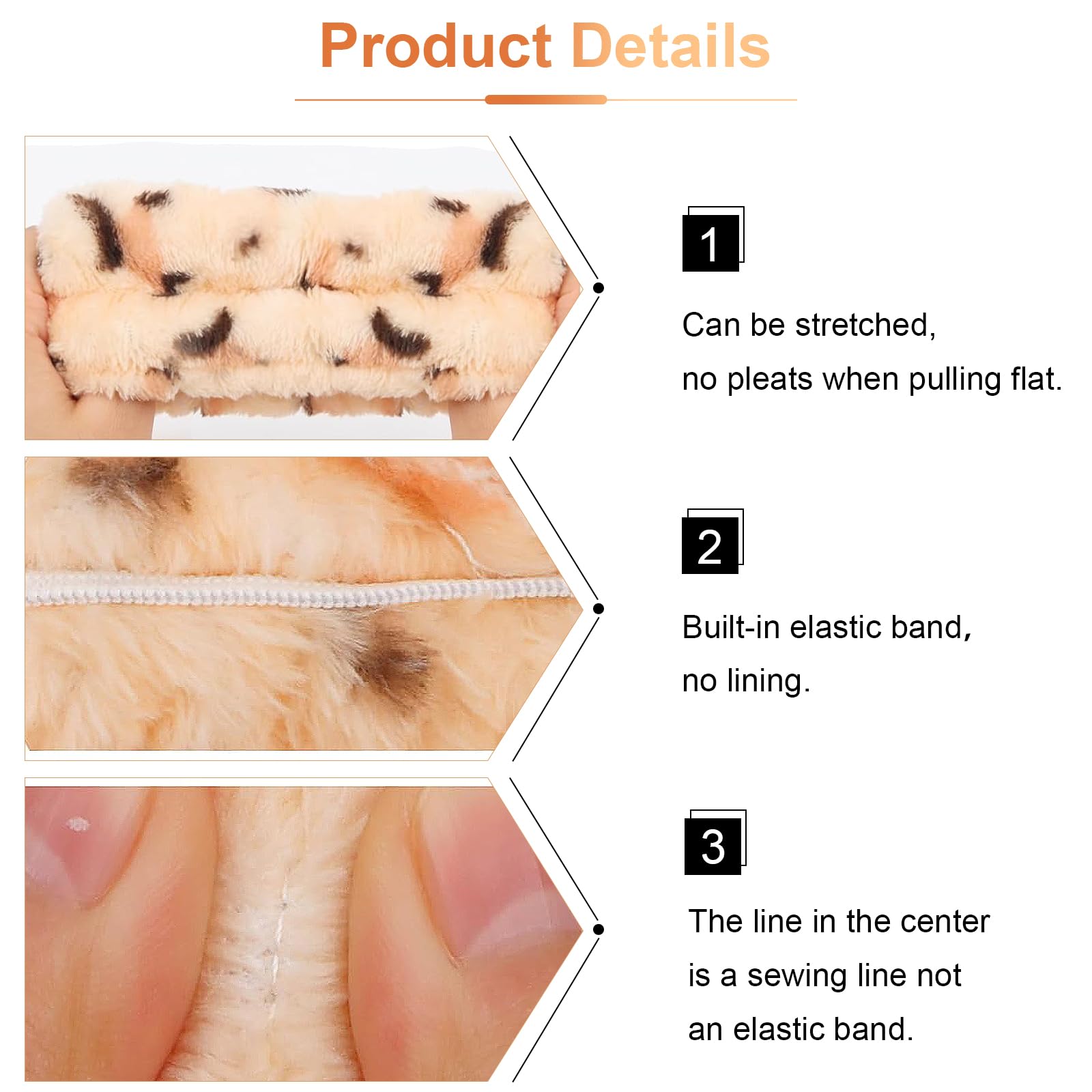 Bandeau spa VELSCRUN pour le visage, léger et doux sur la peau.