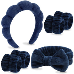 VELSCRUN bandeau spa visage pour un lavage sans gêner les cheveux.