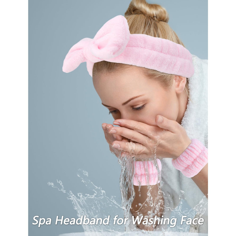 VELSCRUN bandeau-visage-doux-absorbant, idéal pour garder les cheveux hors du visage.