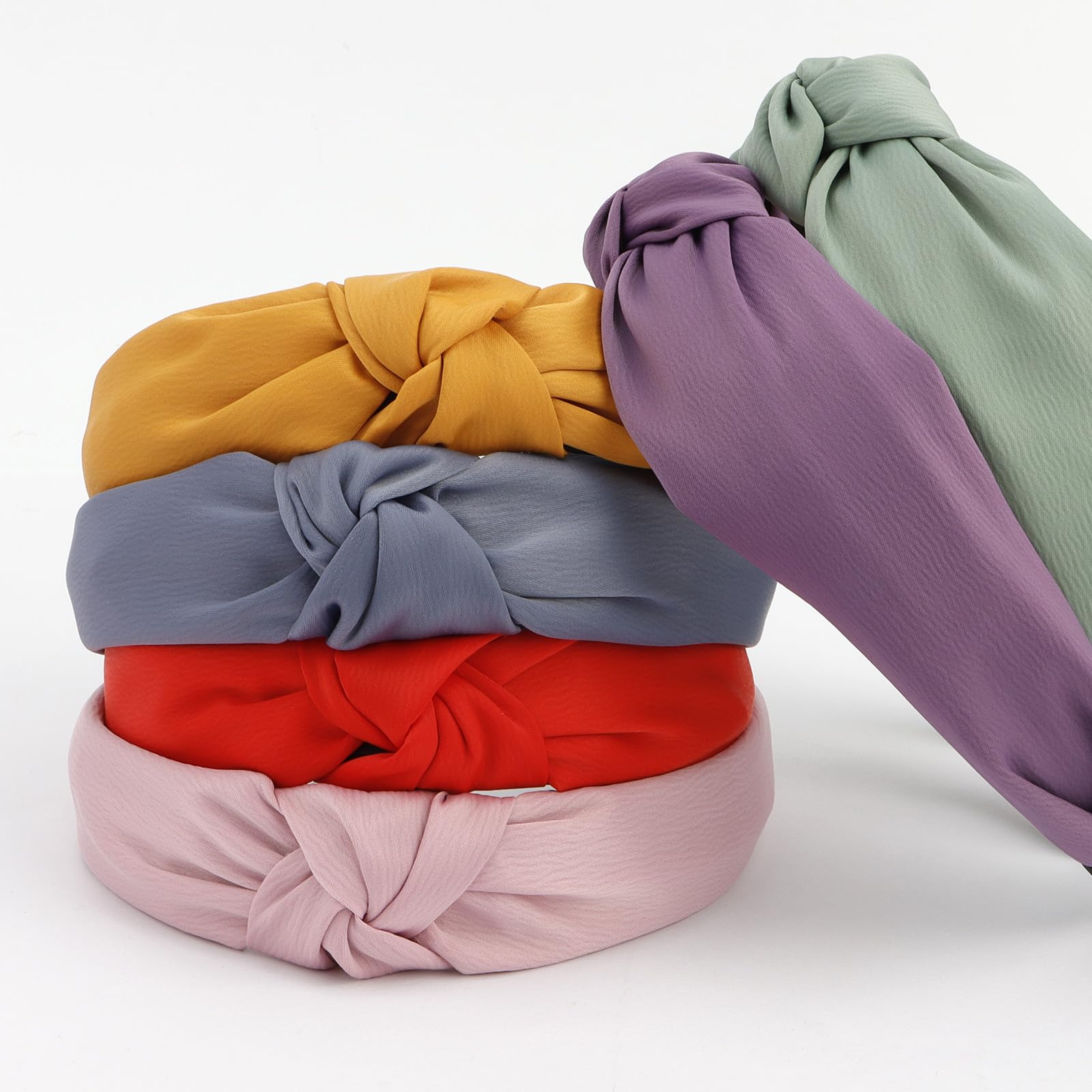 VelScrun bandeaux satin multicolores, accessoires polyvalents pour varier les tenues