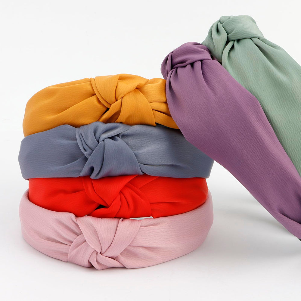 VelScrun bandeaux satin multicolores, accessoires polyvalents pour varier les tenues