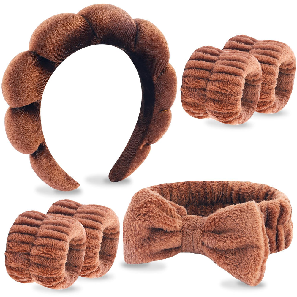 VELOSCRUN bandeau spa-visage, confort durable lors du lavage du visage.