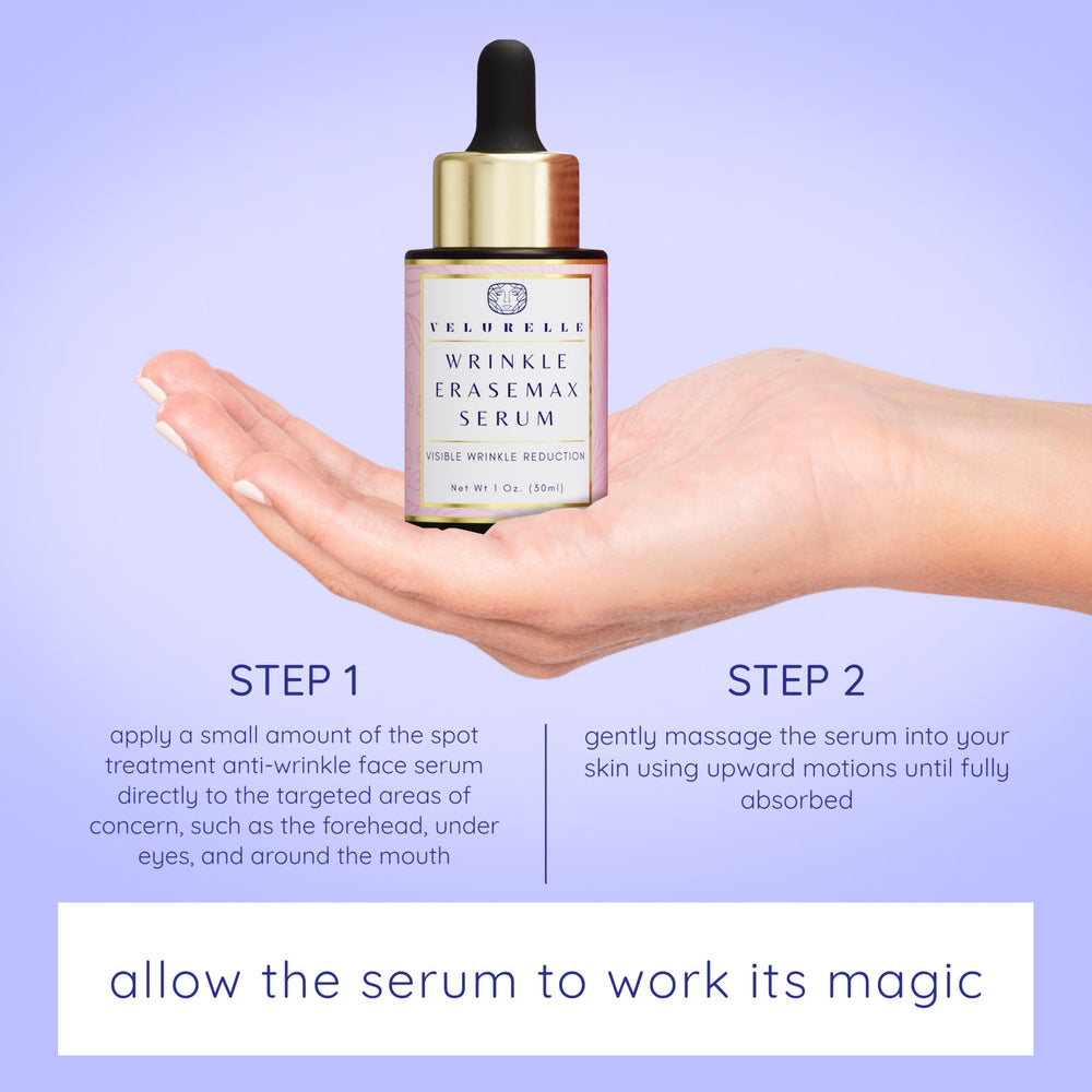Velurelle sérum rides-expression, ciblage des rides d’expression.