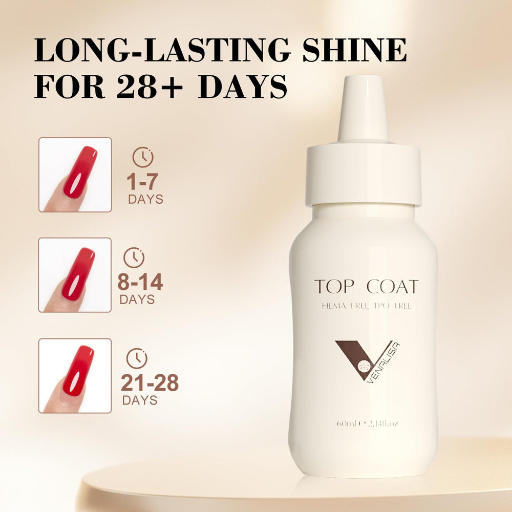 Compatibilité VENALISA Top Coat Gel avec toutes les marques soak-off