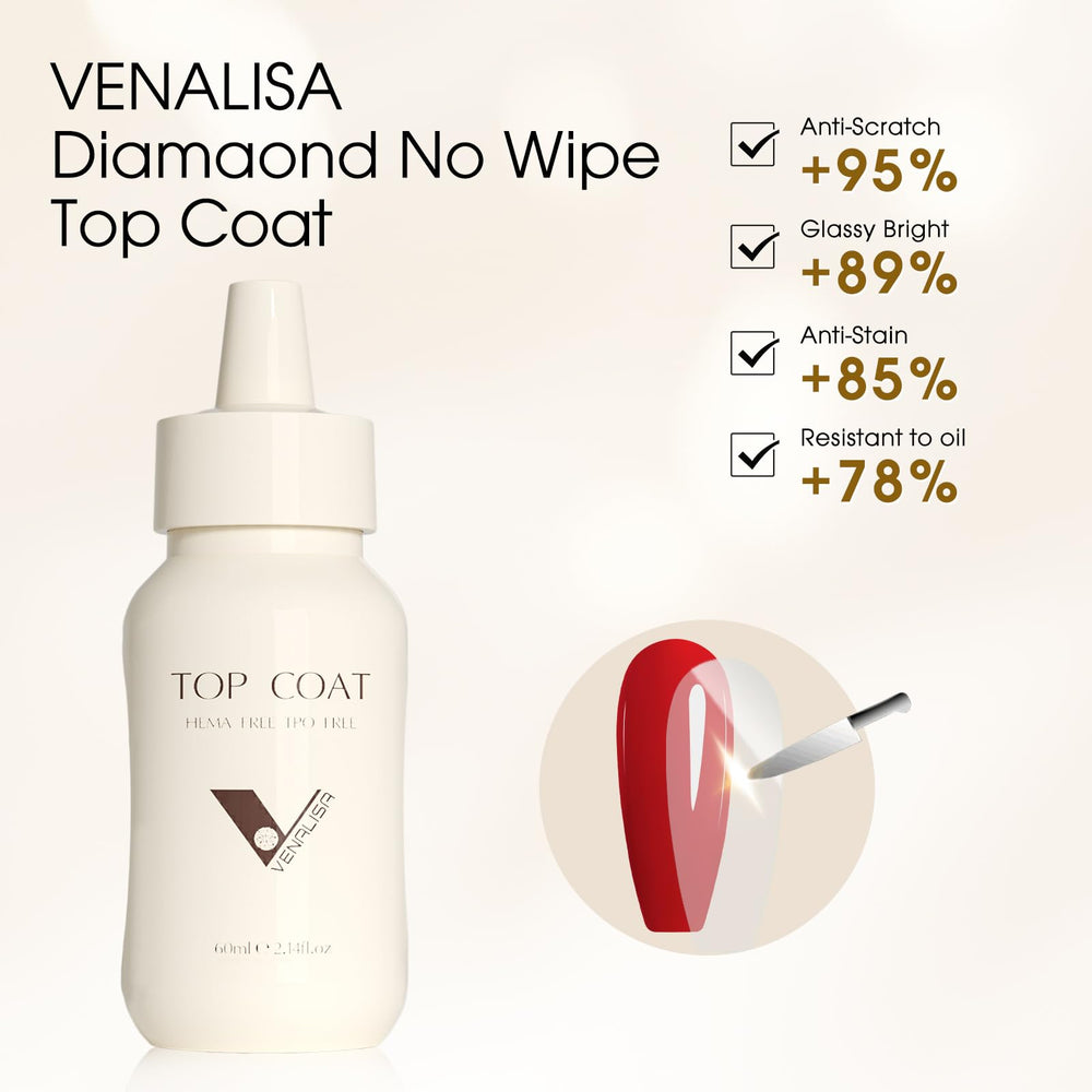 Dépose soak-off avec VENALISA Top Coat Gel