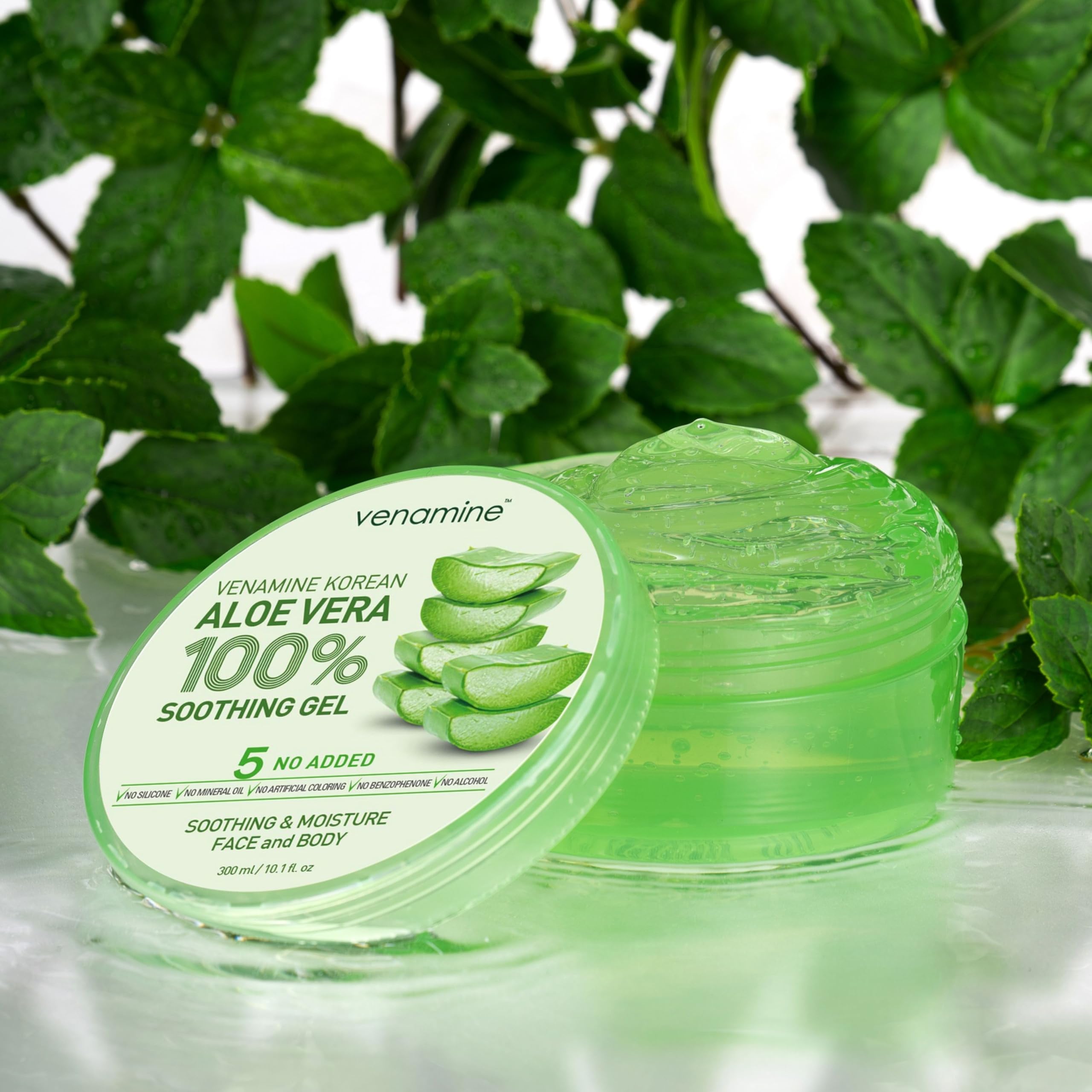 VENAMINE gel aloe vera hydratant pour corps et peau douce