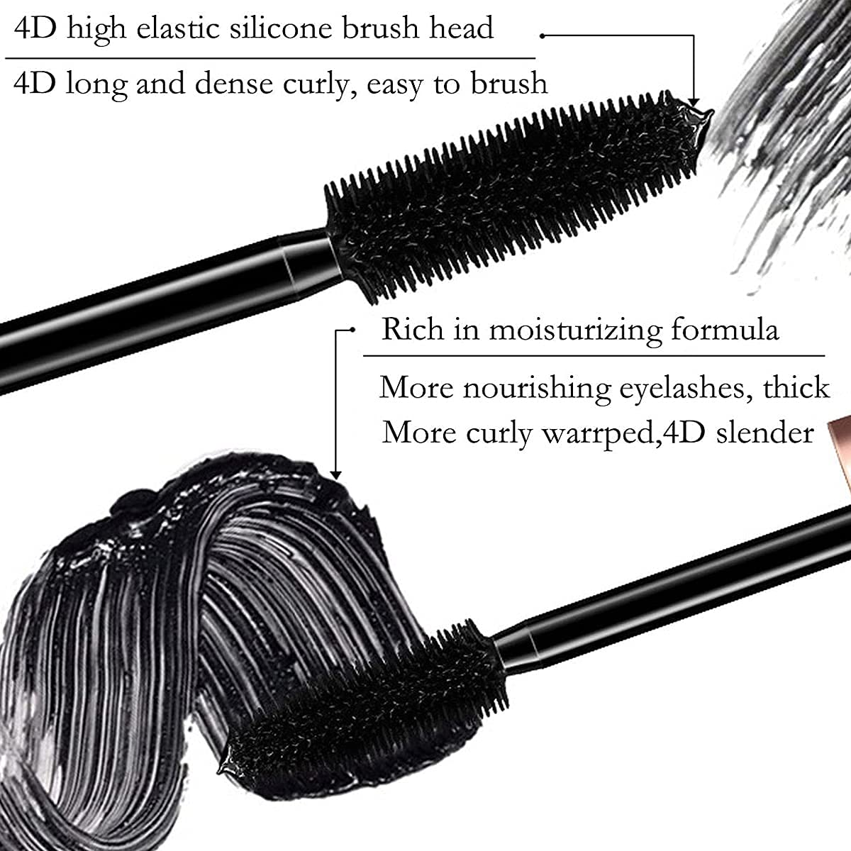 Venicare 4D Silk Fiber Mascara lot de 2 pour deux looks