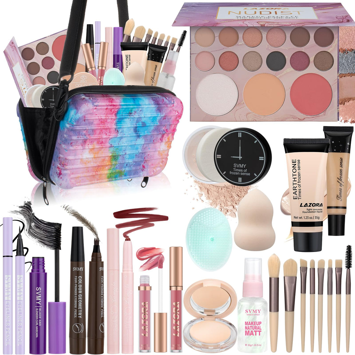 Coffret venshun avec palette d'ombres pour créer des looks variés.