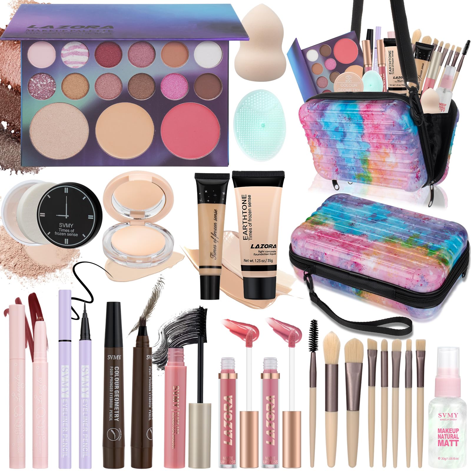 Kit maquillage teen Venshun prêt à l’emploi pour un look quotidien.