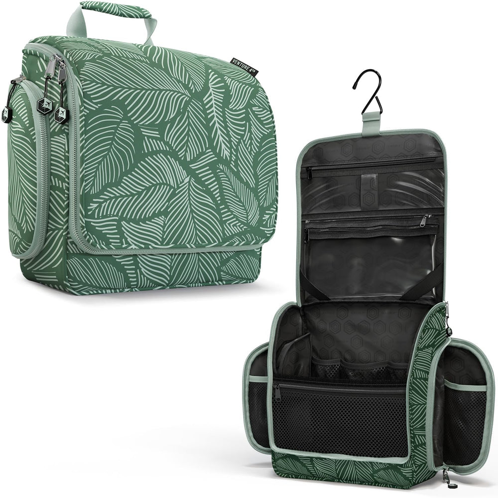 VENTURE 4TH sac de toilette suspendu – vue d'ensemble, rangement clair pour le voyage.