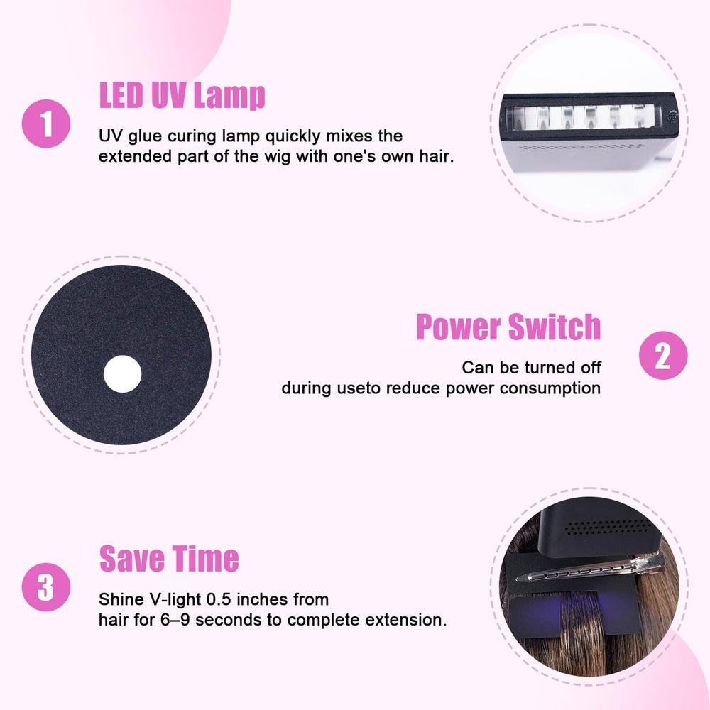 venvee colle V Light : fixation fiable pour des extensions qui tiennent toute la journée.
