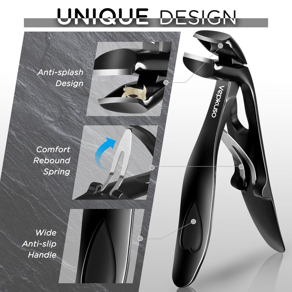 Vepkuso ciseaux-ongles bouche-large: mors larges pour ongles epais.