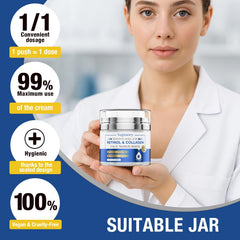 Vepxzory crème visage retinol texture légère — application rapide et non grasse.