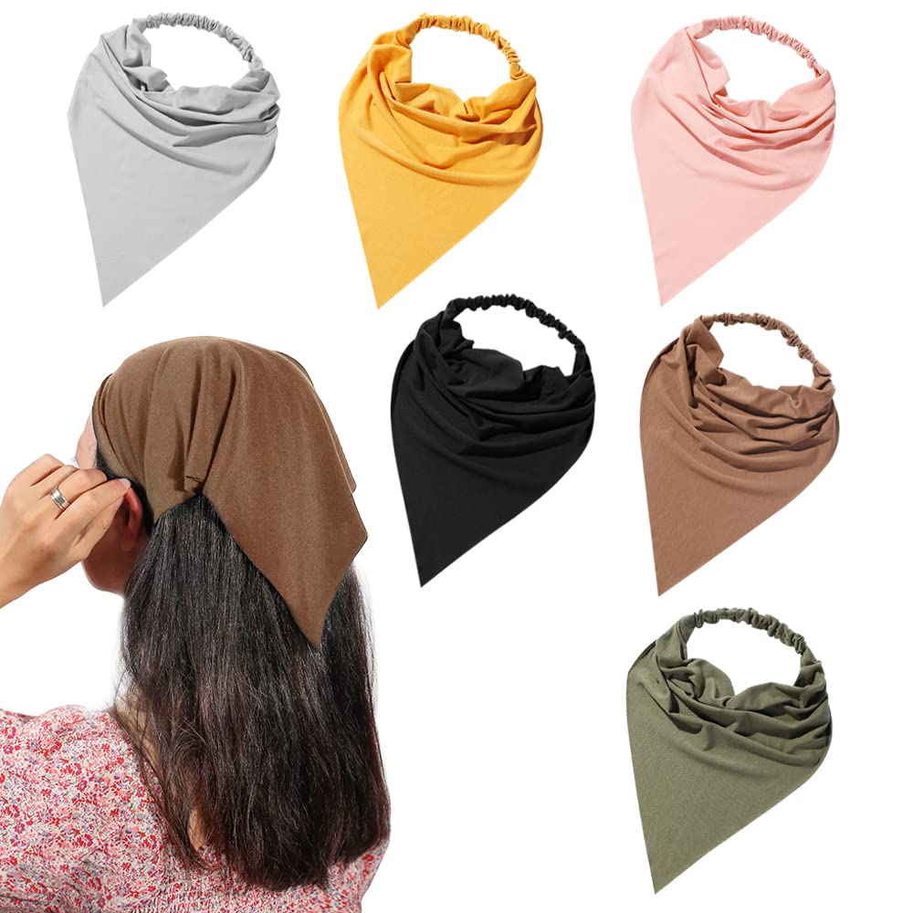 Vercret bandeau cheveux boho triangle rose, maintien agréable pour toute la journée.