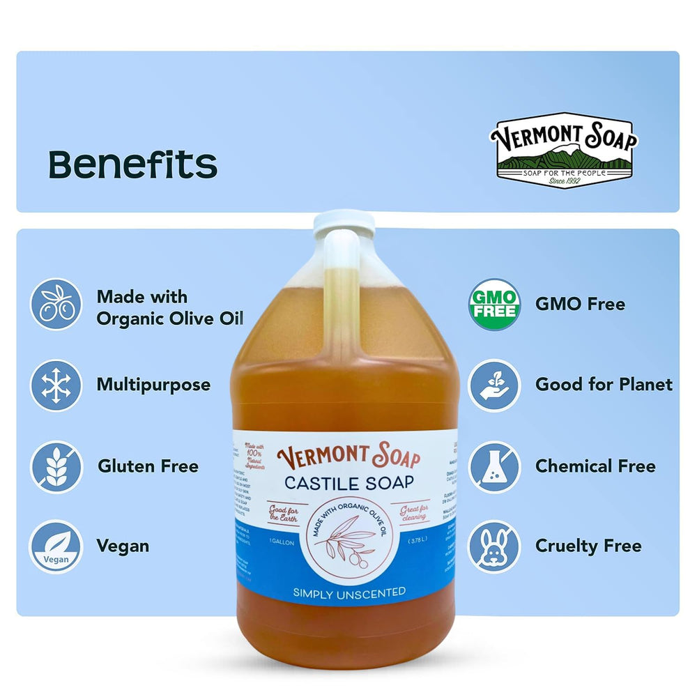 VERMONT SOAP format gallon, économique et écologique.