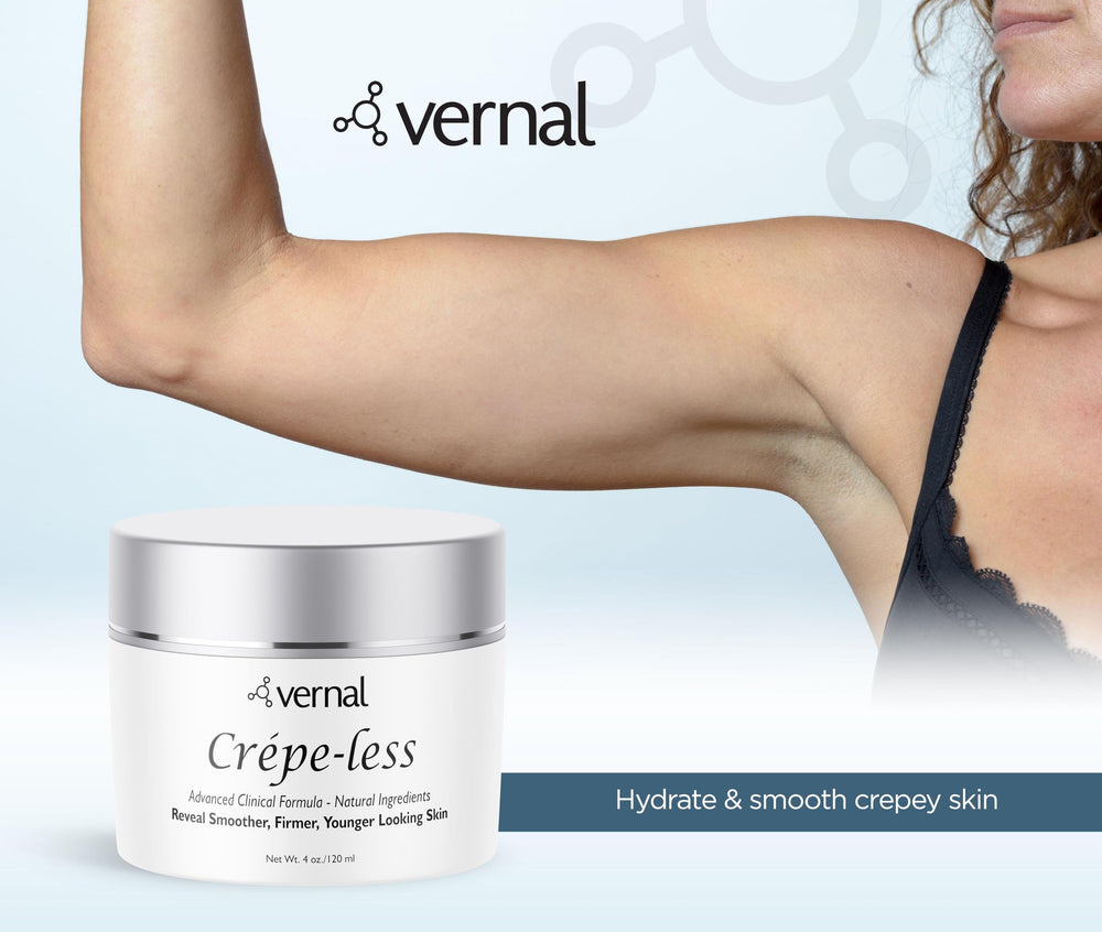 Vernal Crepe-less, ingrédients biologiques et naturels mis en valeur.