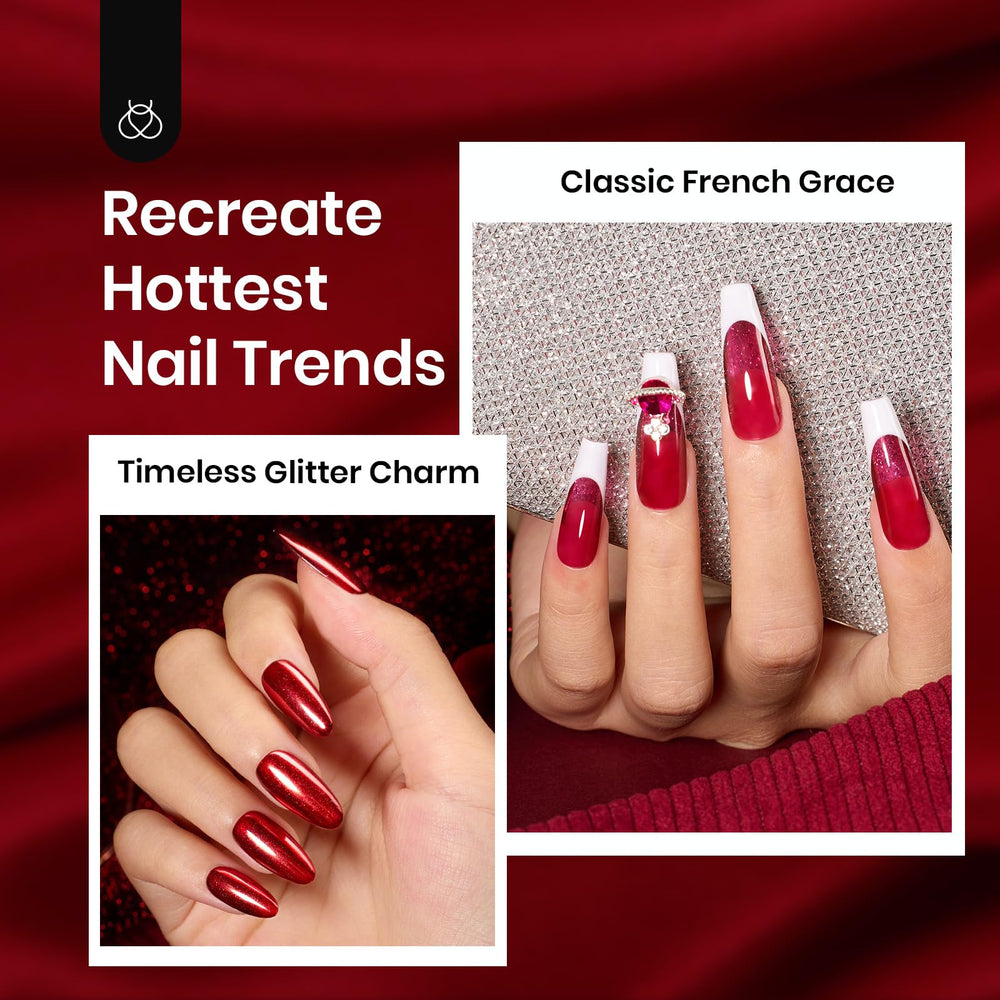 Brillance vive et couleur intense du Beetles Red Revival sur vos ongles.