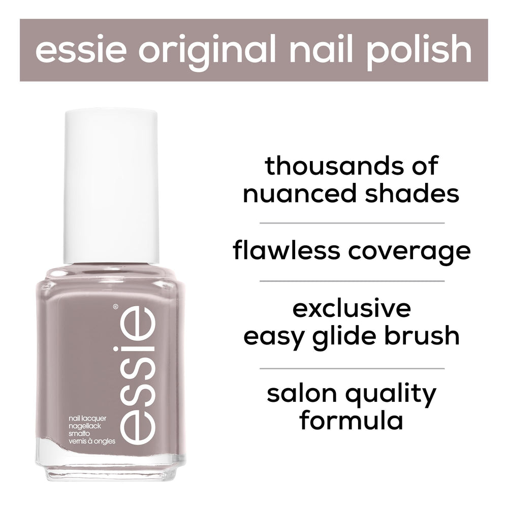 Teinte Chinchilly apaisante, vernis essie adapté quotidiennement.